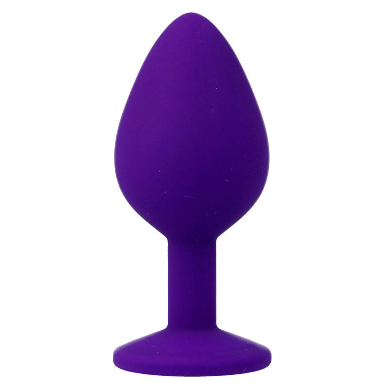 Intense Shelki M Plug Anal Silicona Grado Médico Lila