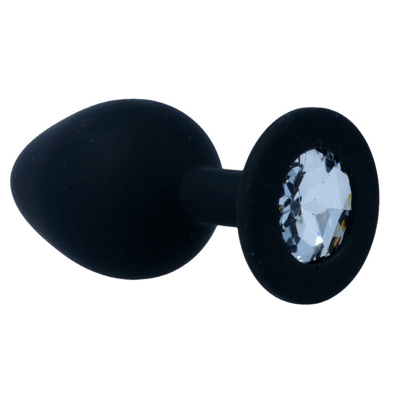 Intense Shelki M Plug Anal Negro - Silicona de Alta Calidad