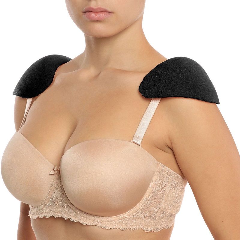 Bye Bra Shoulder Protectors Support - Almohadillas para Sujetador Negro