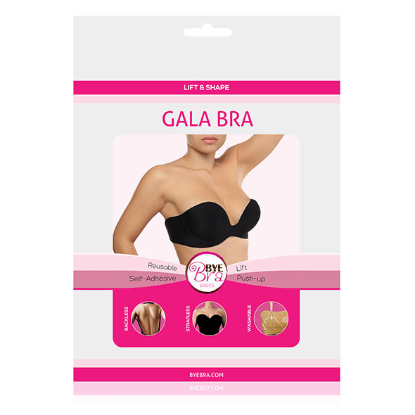 Bye Bra Gala Sujetador Balconette Cup A Negro - Push-up Adhesivo