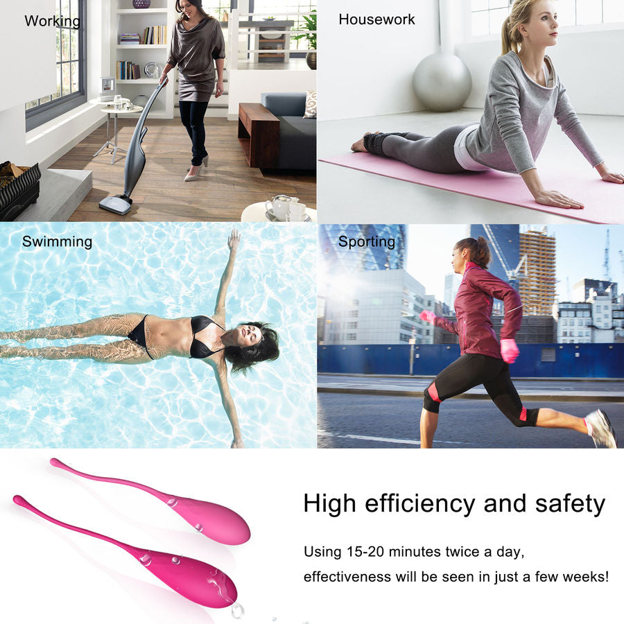 Leslie Kegel Fit - Set de 6 Pesas para Entrenamiento del Suelo Pélvico