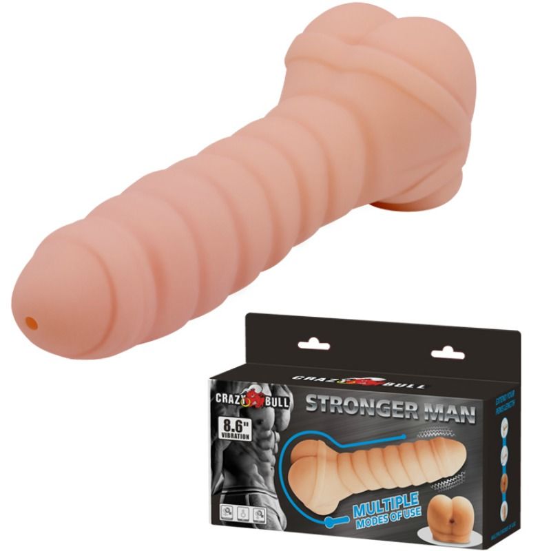 Crazy Bull Masturbador Multifuncional 21.8 cm - Sleeve y Stroker