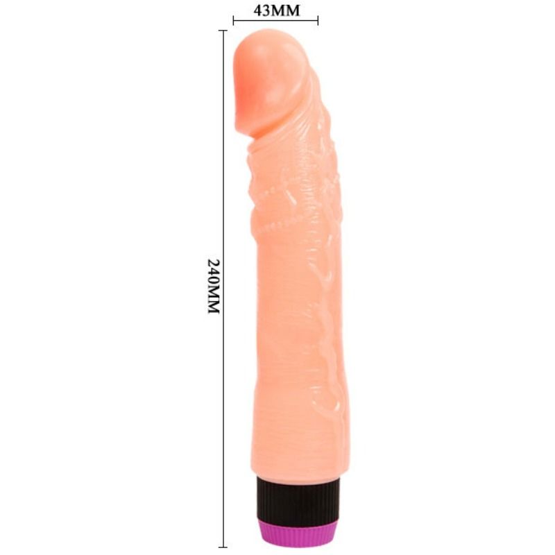 Vibrador Realista Flexible BAILE 24 cm