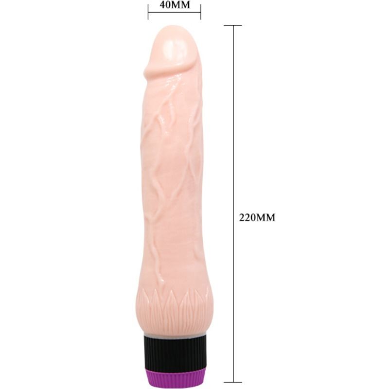 BAILE Adour Club Realistic Vibrator Wide Base 22 cm