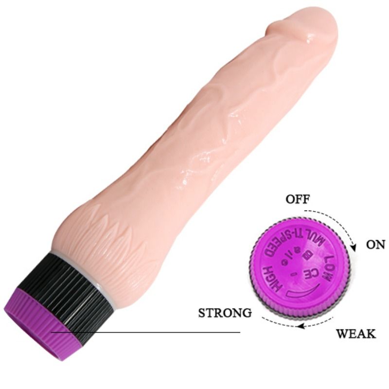BAILE Adour Club Realistic Vibrator Wide Base 22 cm
