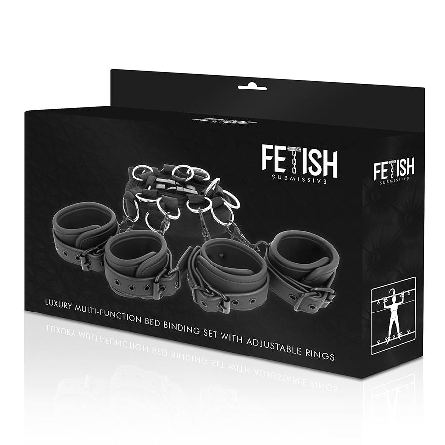 Fetish Submissive Set Ataduras Cama Luxury con Forro Neopreno