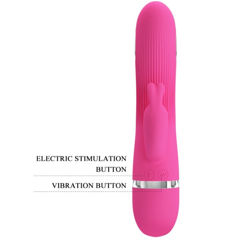 Pretty Love Flirtation Ingram - Vibrador Rabbit con Estimulación Eléctrica