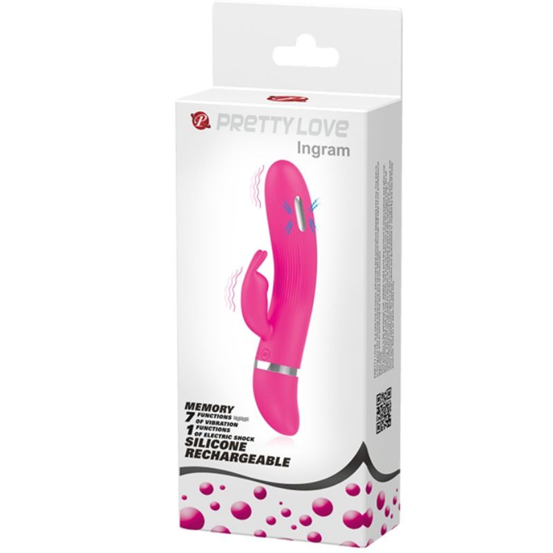 Pretty Love Flirtation Ingram - Vibrador Rabbit con Estimulación Eléctrica