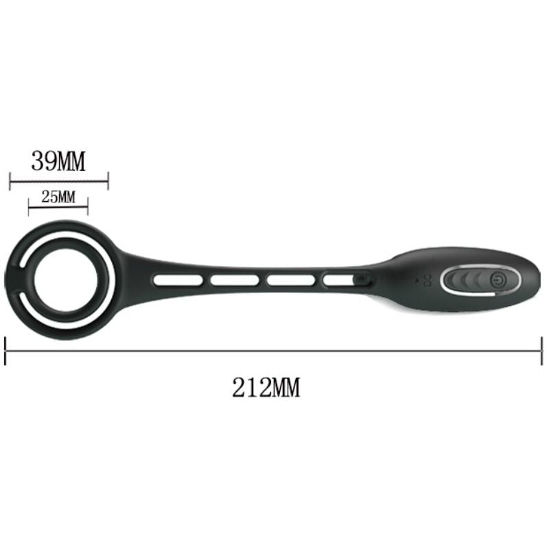 Pretty Love Bottom - Anillo Pene con Plug Vibrador de Próstata