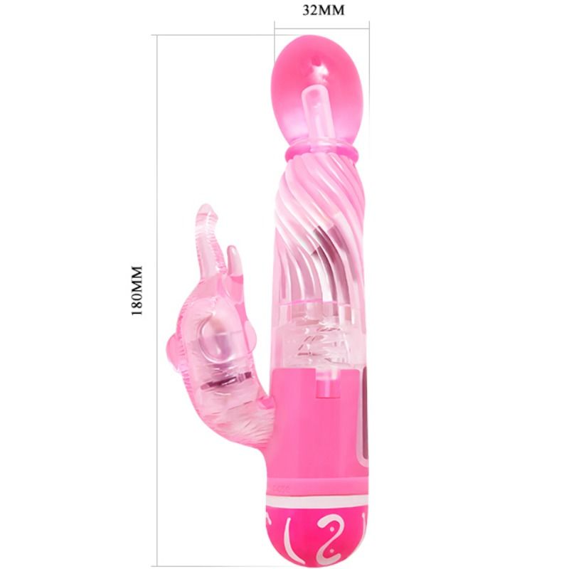 Baile Multispeed Vibrator con Estimulador Rosa