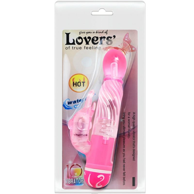 Baile Multispeed Vibrator con Estimulador Rosa