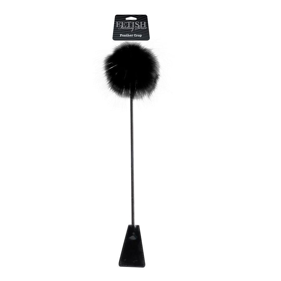 Fetish Fantasy Limited Edition Black Feather Crop - Accesorio SM Premium