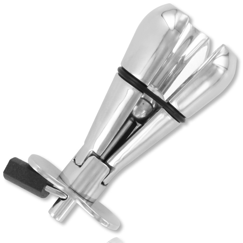 Metal Hard Plug Anal Metálico con Bloqueo - Acero Inoxidable Deluxe