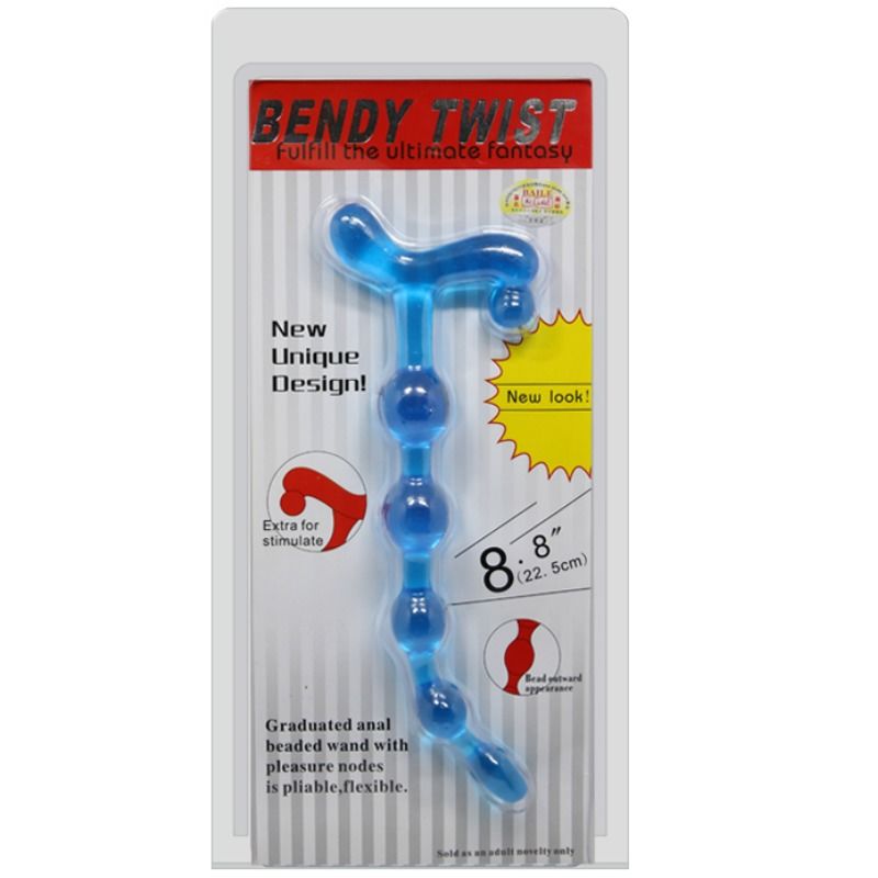 Baile Bendy Twist Blue - Bolas Anales Flexibles con Esferas Progresivas