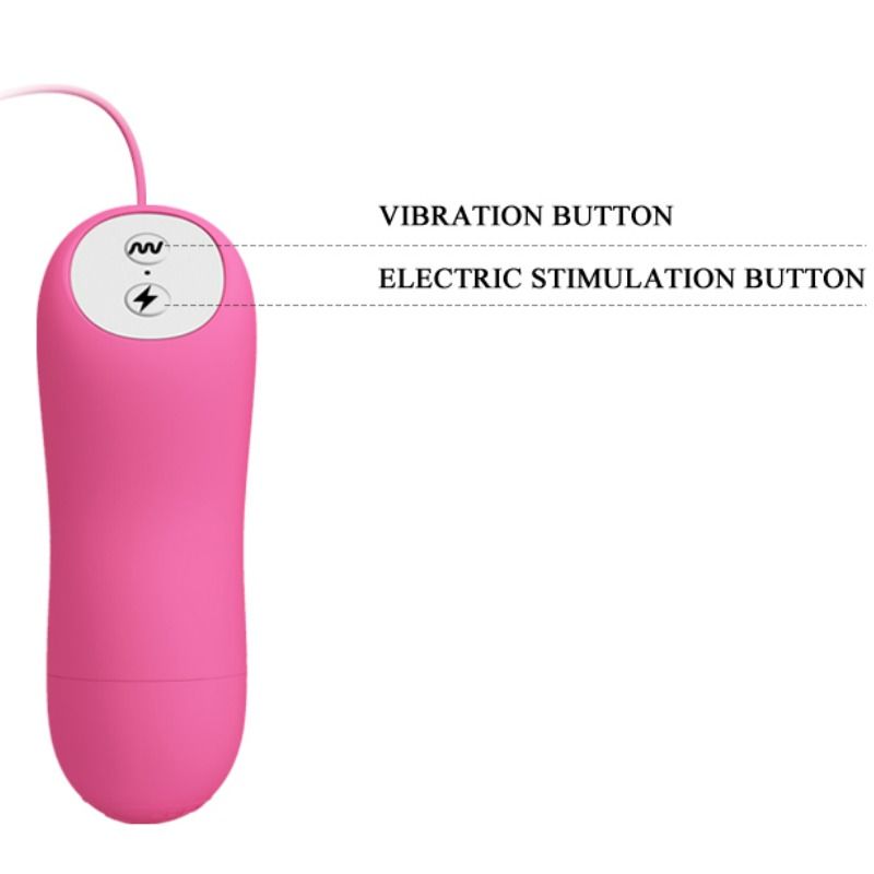 Baile Romantic Wave - Pinzas Vibratorias con Electroshock Fucsia