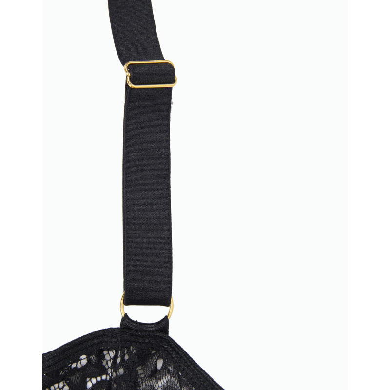Subblime Corset y Cinturón Negro S/M - Lencería Sensual