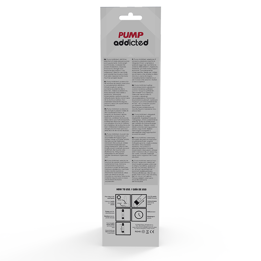 Pump Addicted RX11 Bomba Erección Automática con Medidor Presión