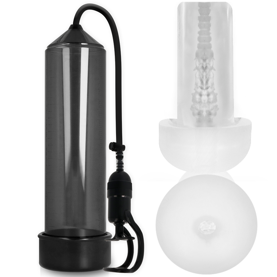 Pump Addicted RX5 Black - Bomba de Vacio con Masturbador