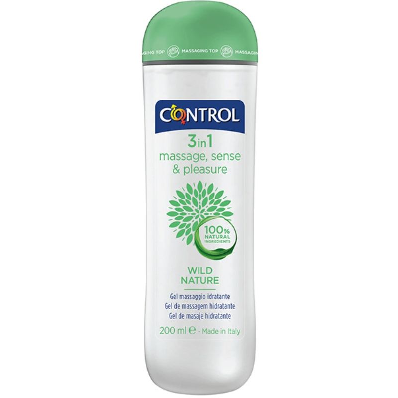 Control Wild Nature Gel Masaje 3 en 1 200 ml