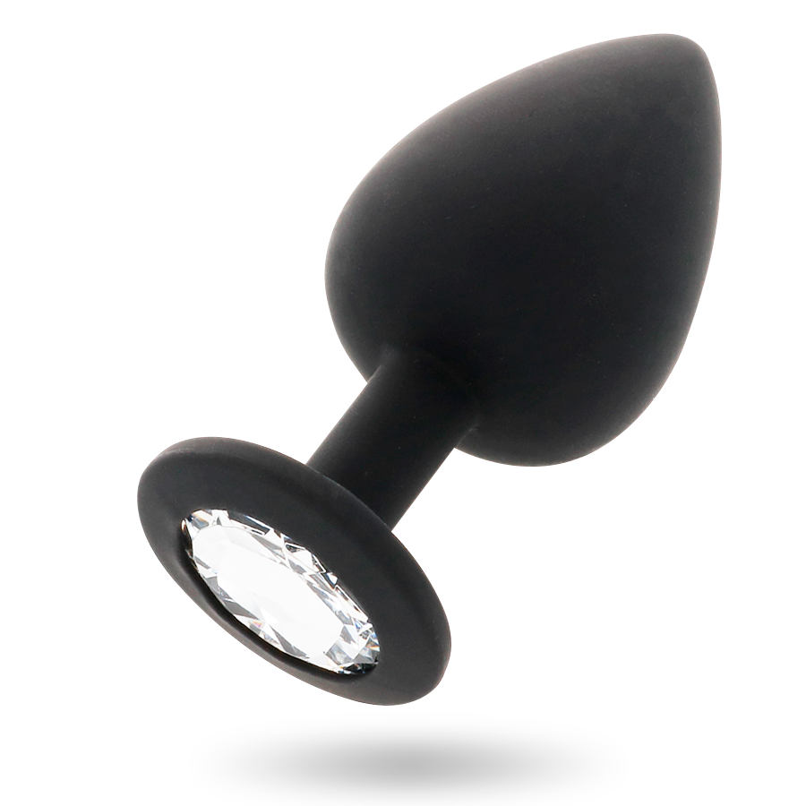 Intense Shelki M Plug Anal Negro - Silicona de Alta Calidad