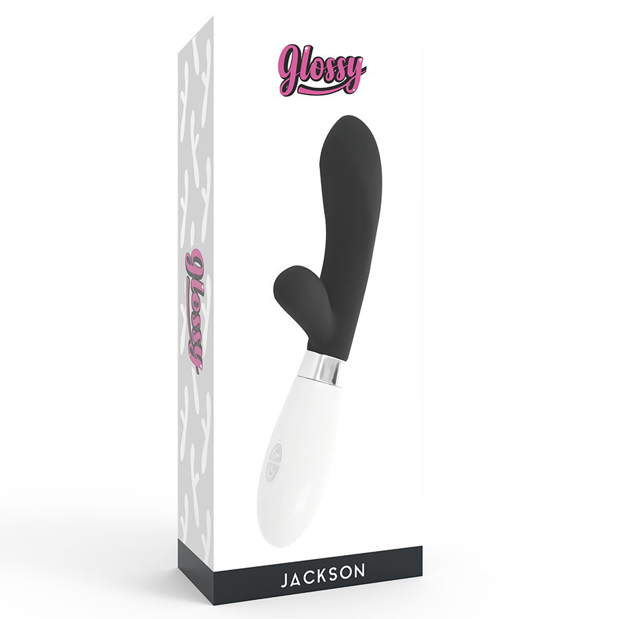 Glossy Jackson Rabbit Black - Juguete Íntimo