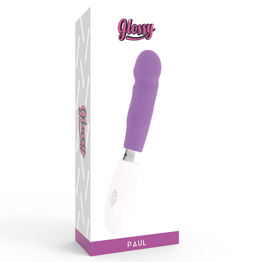 Glossy Paul Vibrator Purple - Vibrador de Diseño Discreto