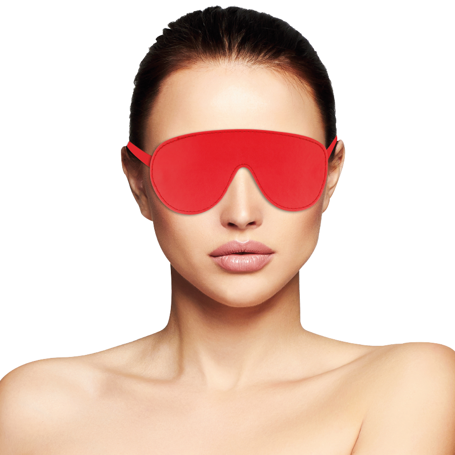 Darkness High Quality Red Mask - Máscara de Ojos PVC Ajustable