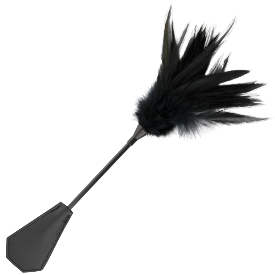Darkness Black Feather Whip - Fusta con Pluma Negra