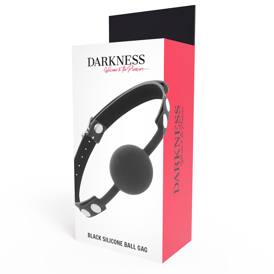 Darkness Black Silicone Gag - Mordaza de Silicona
