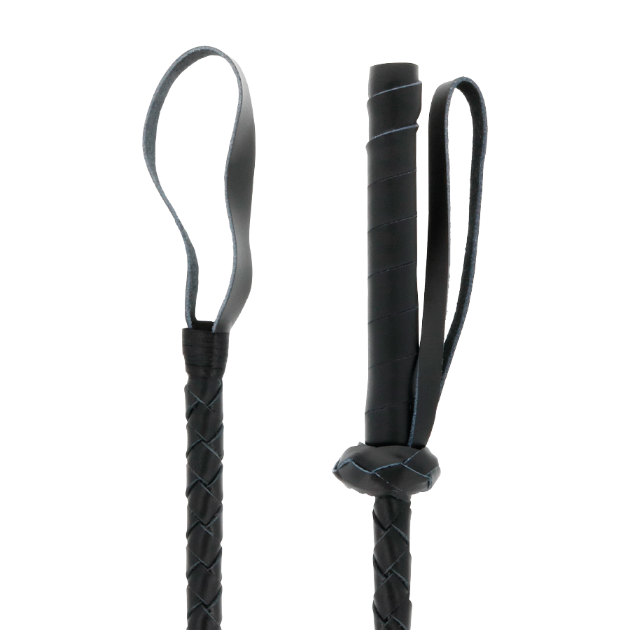 Darkness Leather Fetish BDSM Whip 60cm - Fusta de Cuero