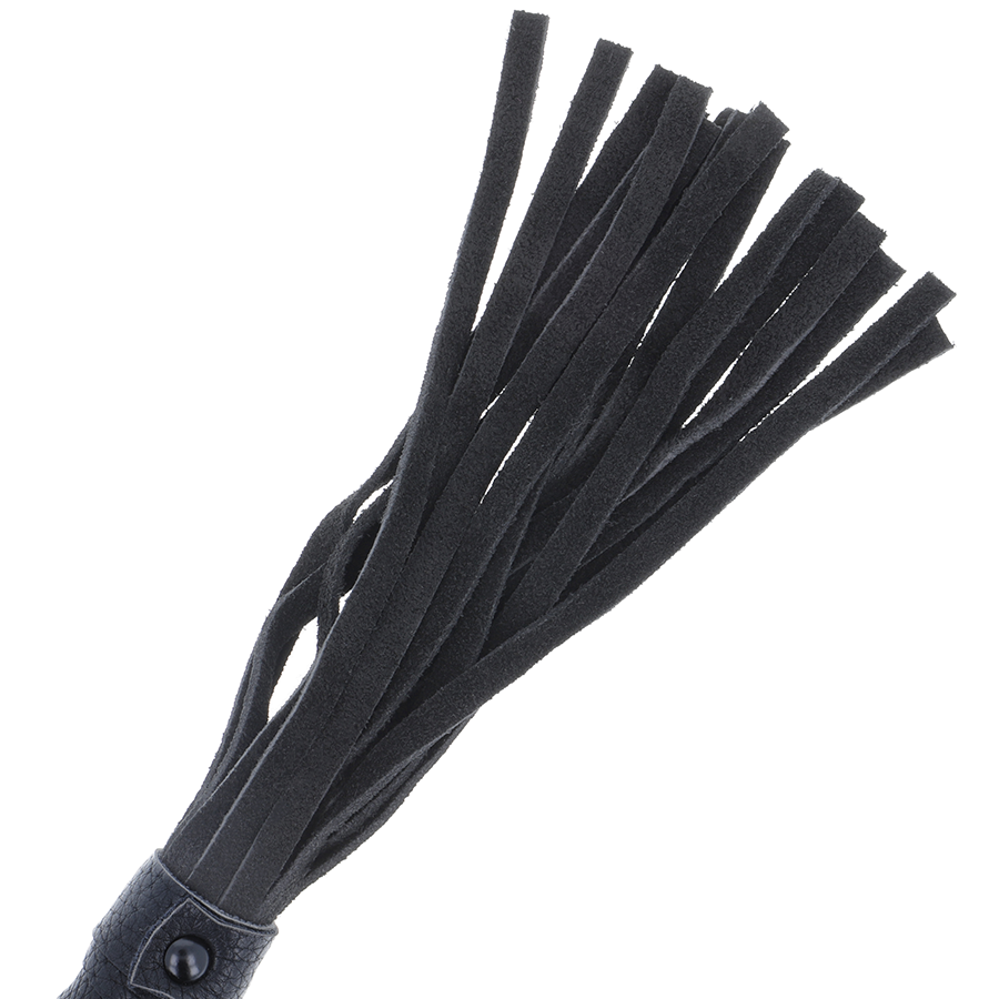 Darkness Black Bondage Whip - Fusta BDSM con Mango de Cuero
