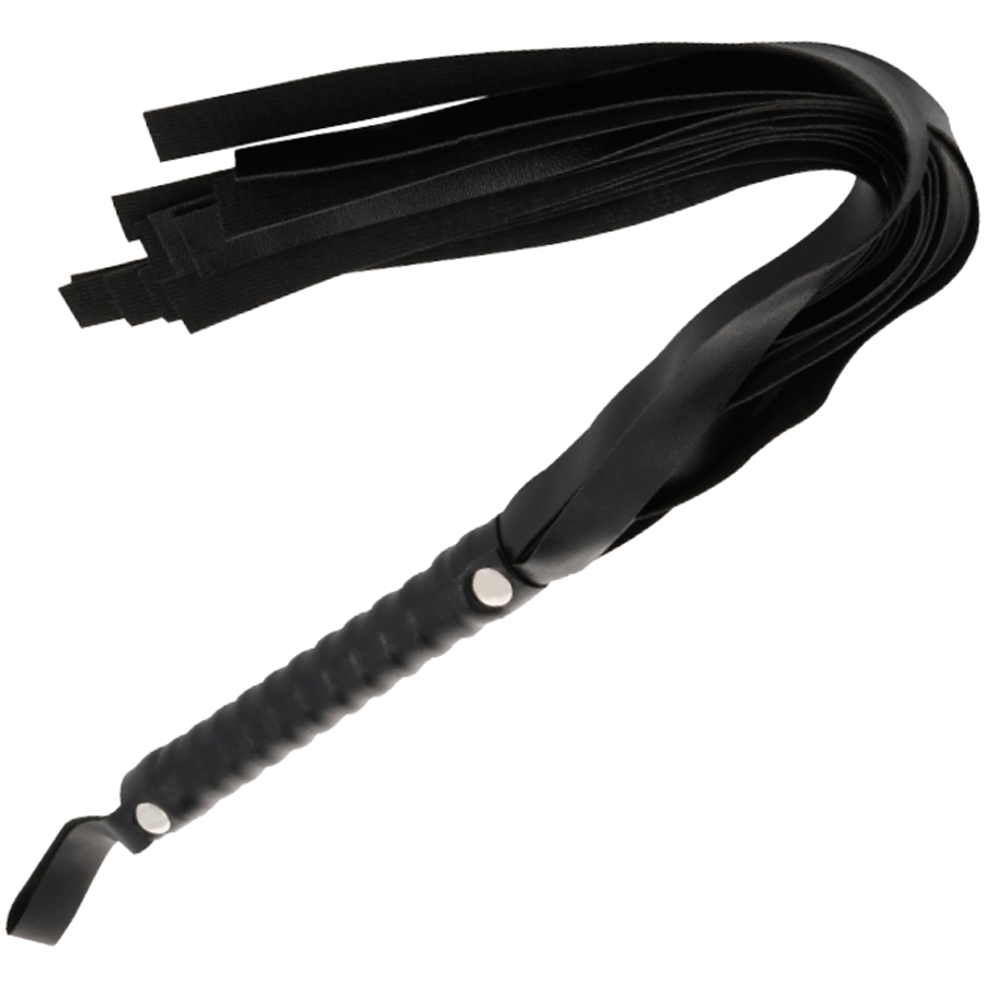 Darkness Black Bondage Whip 51 cm - Flogger Negro Profesional