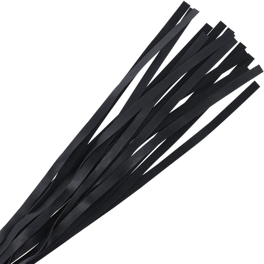 Darkness Black Bondage Whip 45 cm - Látigo Fetish Cuero Sintético