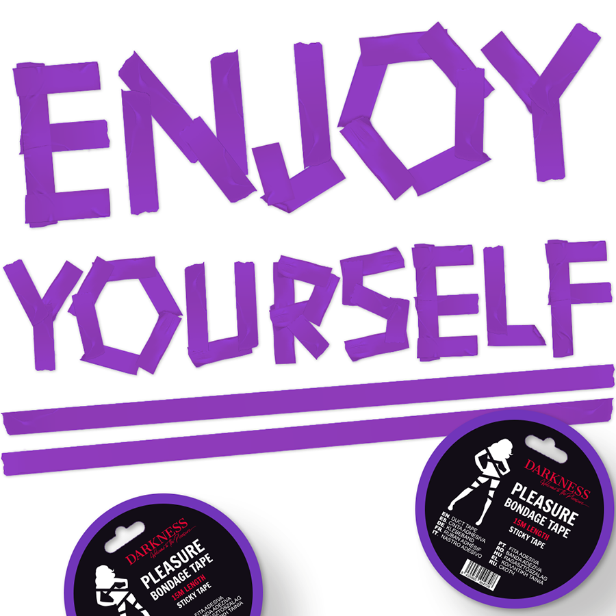 Darkness Adhesive Lilac Bondage Tape 15m - Cinta de Bondage Violeta