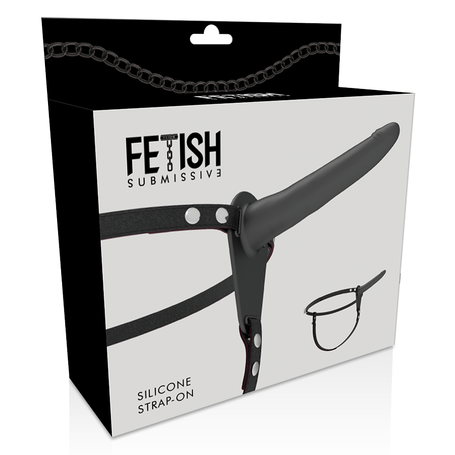 Fetish Submissive Harness Negro de Silicona 15 cm