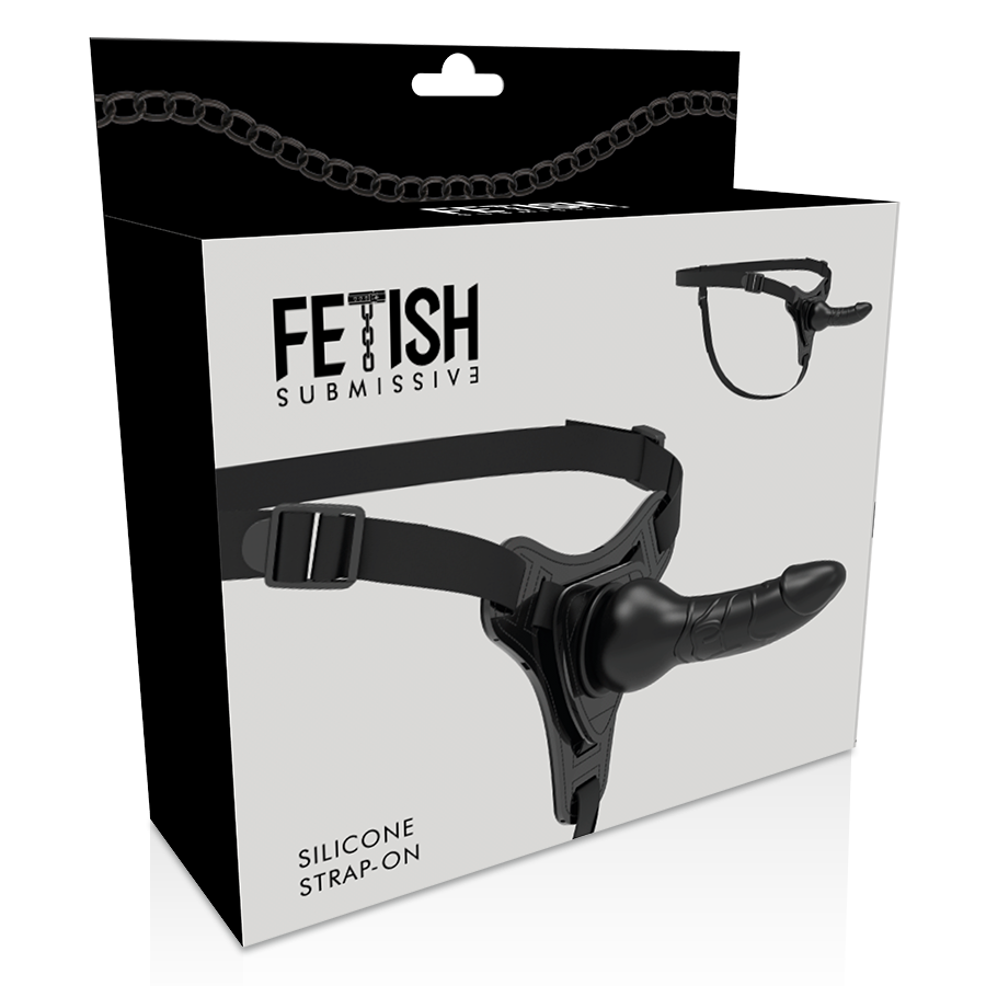 Fetish Submissive Harness Negro Silicona 16 cm