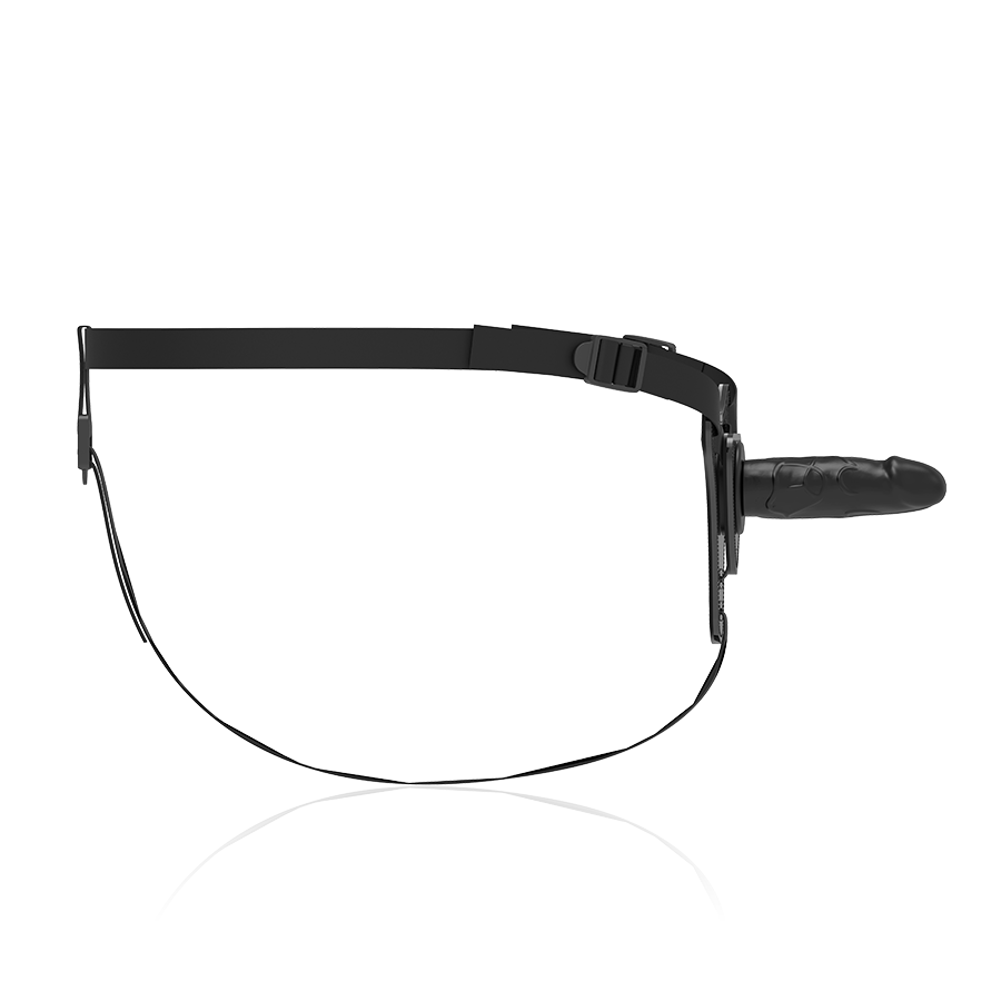 Fetish Submissive Harness - Arnés de Silicona Negra 15 cm