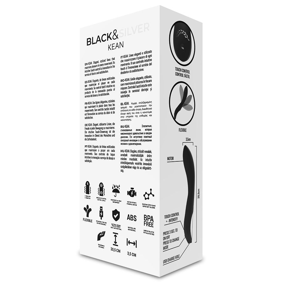 Black&Silver Kean Vibrator Touch Control