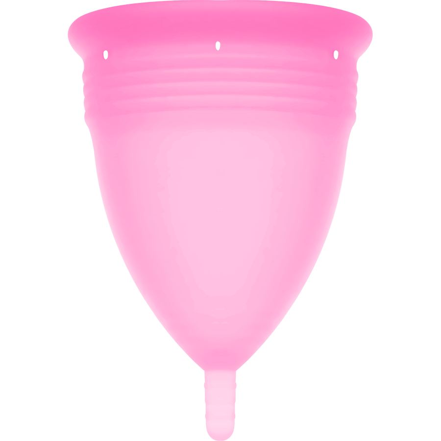 Copa Menstrual Stercup Silicona FDA Talla S Rosa
