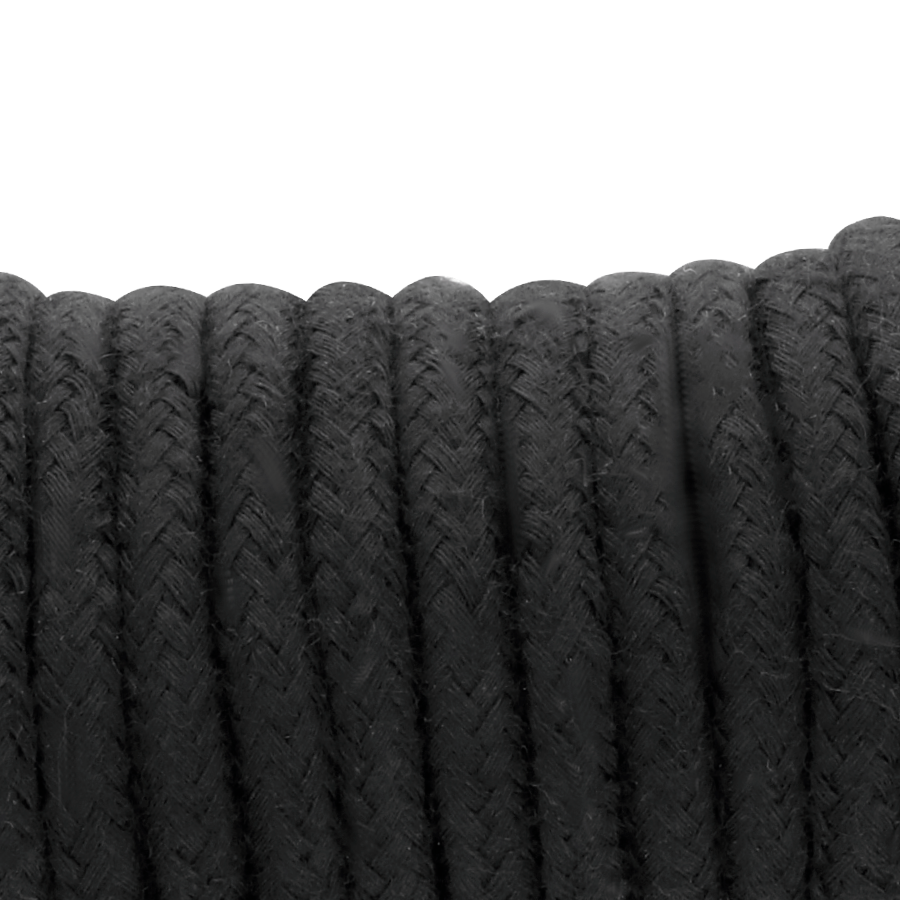 Darkness Japanese Rope 10 m - Cuerda de Bondage 100% Algodón Negro