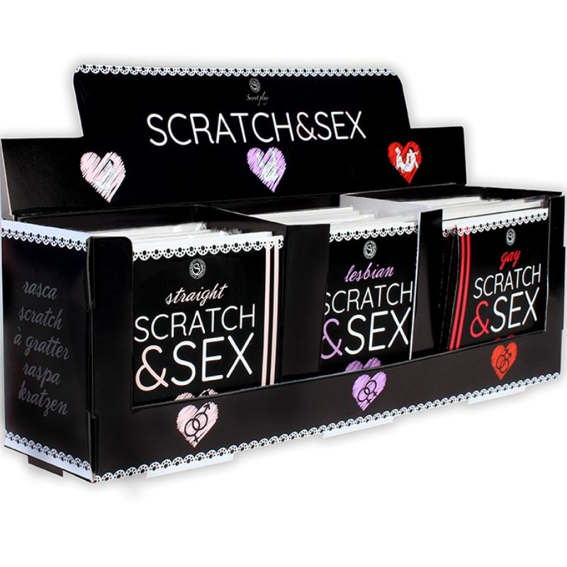 Secretplay Display + Postures Scratch & Sex - Juego para Parejas