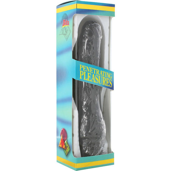 Seven Creations Vibrador P-Shape Vinilo Negro 20 cm