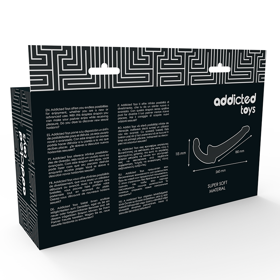 Dildo con RNA S sin Soporte Natural - Addicted Toys
