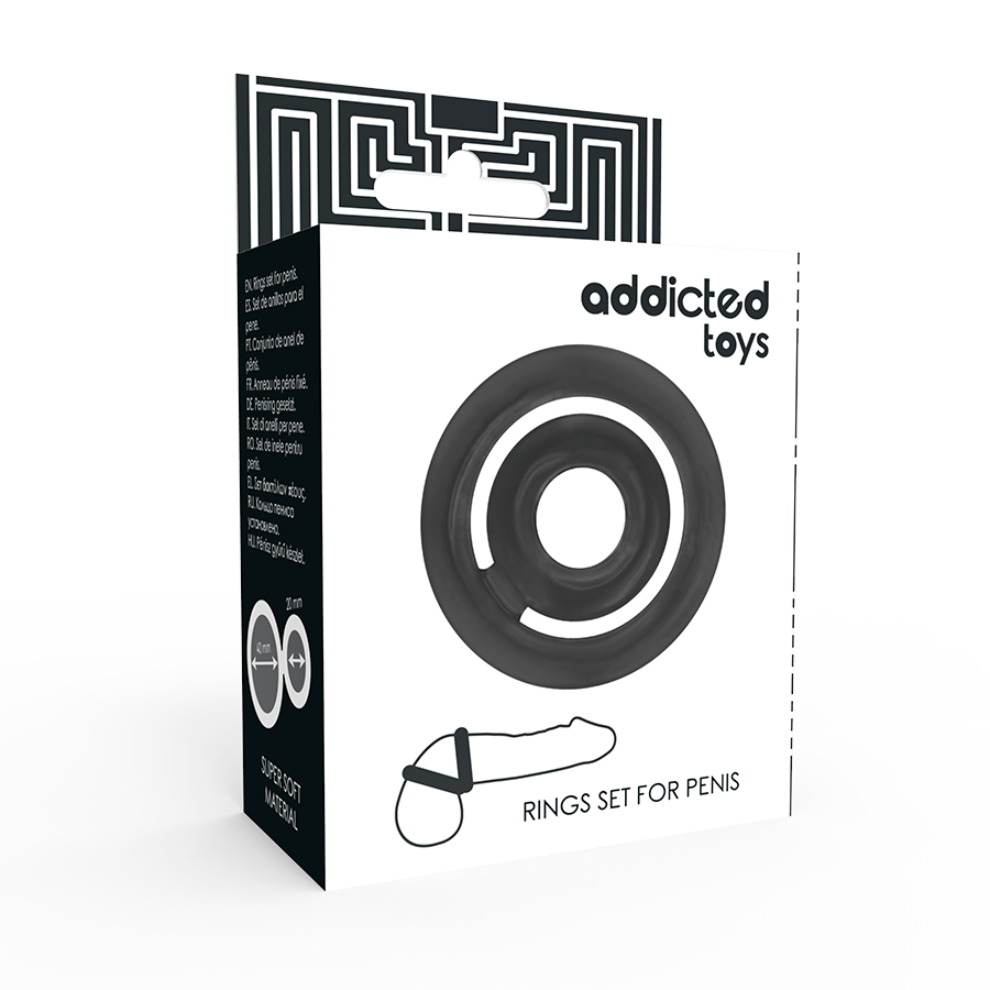 Addicted Toys Potenz C-Ring Penis Black