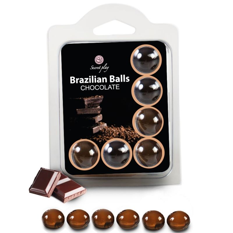 Set 6 Brazilians Balls Chocolate - Secretplay