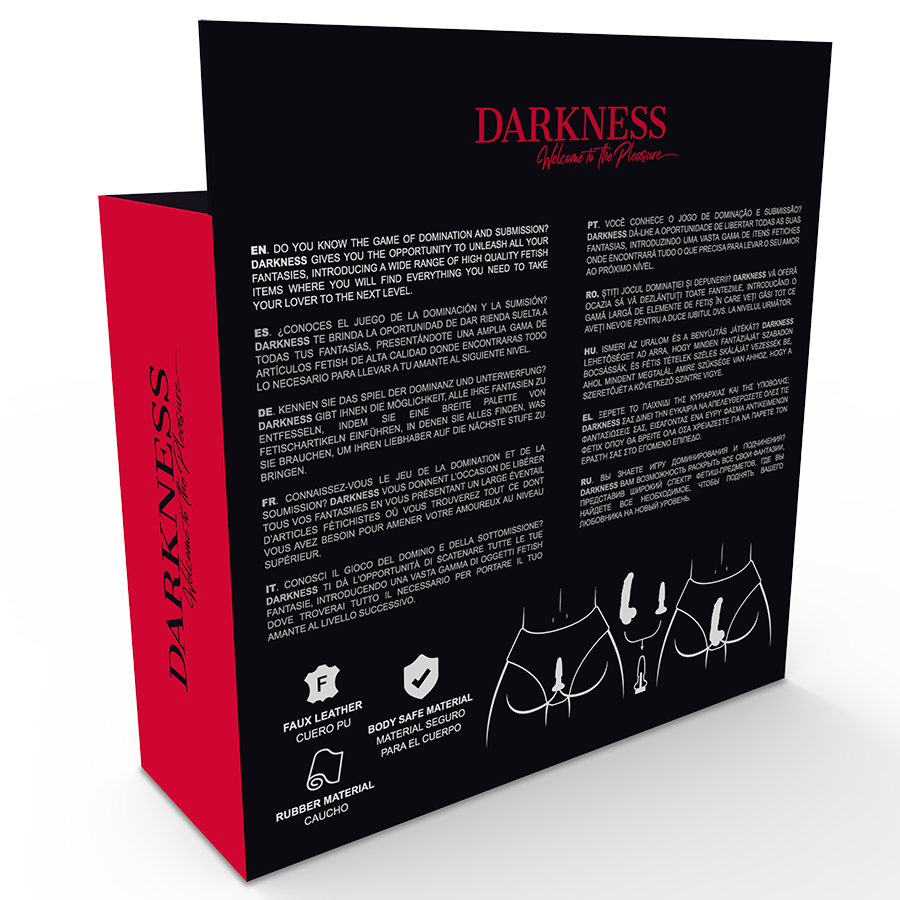 Darkness Sensations Panties con Plug y Dildo Intercambiable