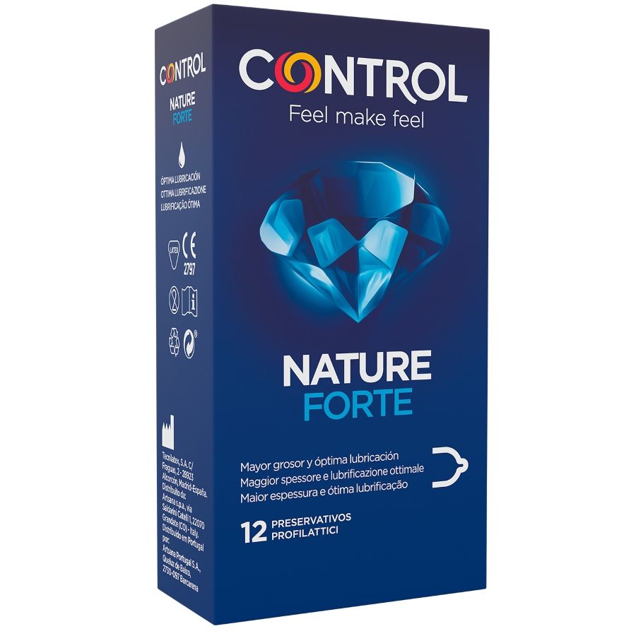 Control Nature Forte 12 Unidades - Preservativos Anatómicos Gruesos