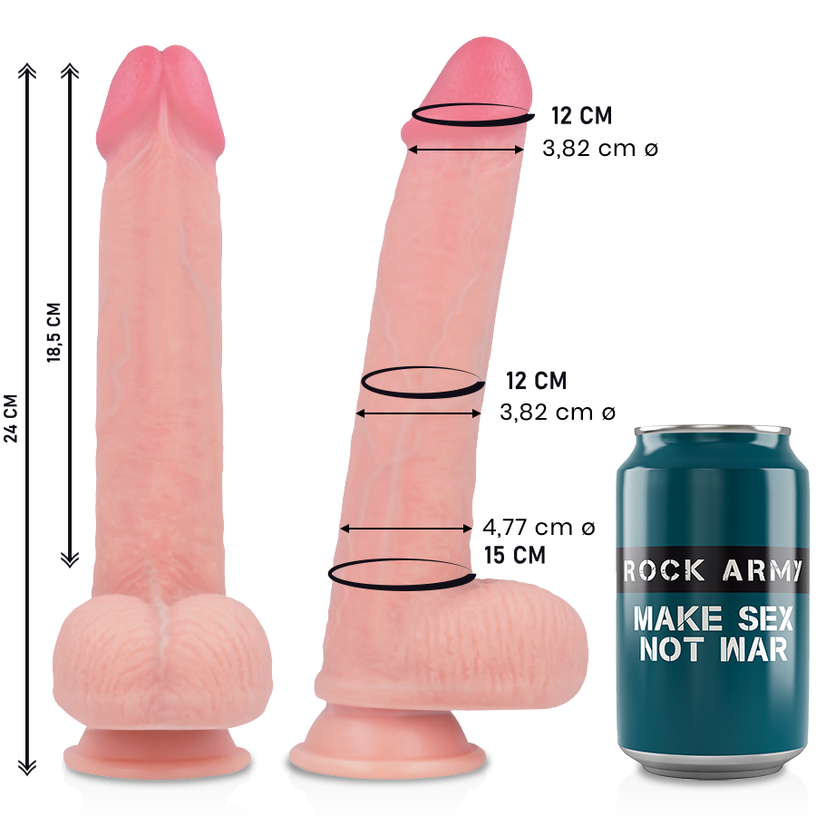 Rock Army Liquid Silicone Premium King Cobra 24 cm