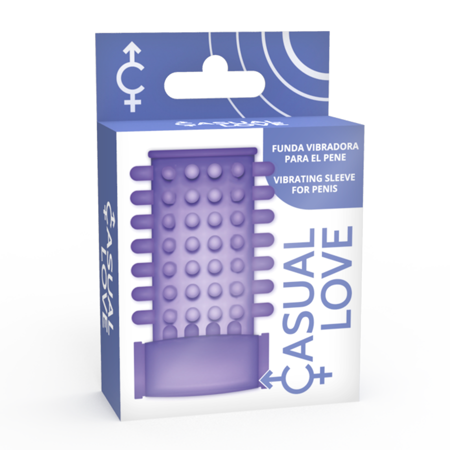 Casual Love Ring Vibrating Sleeve Purple - Accesorio Estimulador