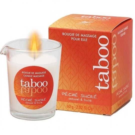 RUF Taboo Massage Candle for Her - Aroma Melocotón y Nectarina
